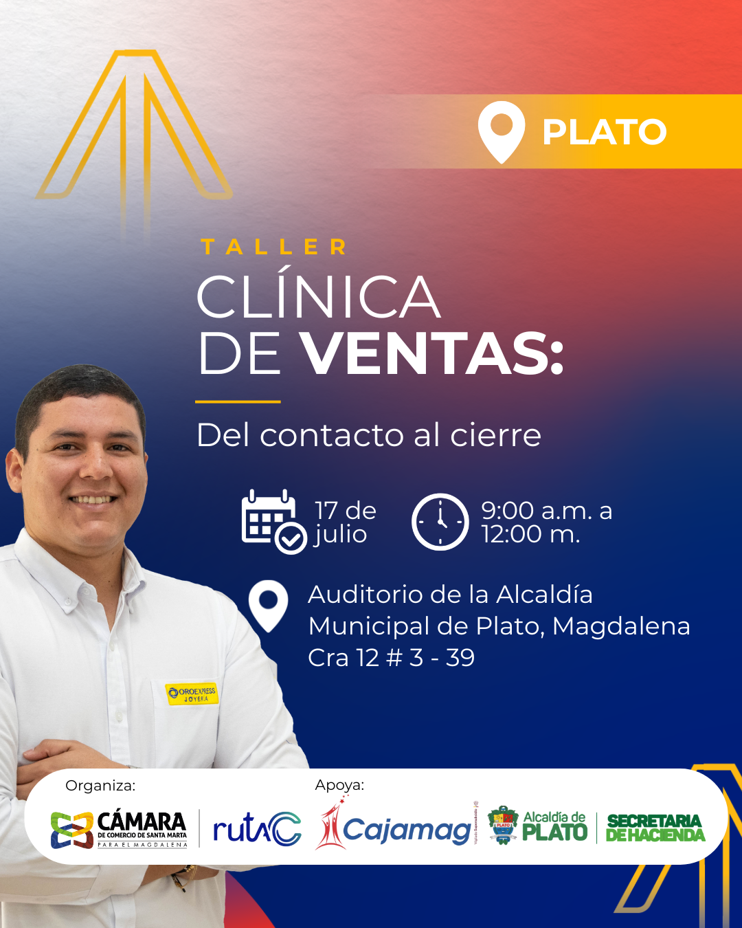 Taller Ruta C | Plato: Clínica De Ventas "Del Contacto Al Cierre"